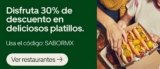 Código Uber Eats de 30% de descuento en pedidos de $200 o más