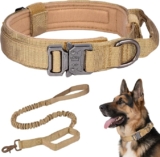 Collar y correa táctica para mascotas baja a su menor precio