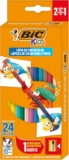 Lápices de colores doble punta Bic Kids con 12 lápices con 24 colores a un gran precio