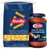 Combo Barilla con salsa para pasta Champiñones + pasta Fusilli 500 gr bajan a su menor precio
