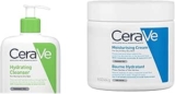 Combo CeraVe con limpiador hidratante 473 ml + crema hidratante 454 gr baja a su menor precio
