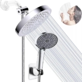 Combo regaderas de alta presión para baño con regadera de techo y regadera de mano con manguera a un excelente precio