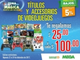 $25 por cada $100 en videojuegos y accesorios en Comercial Mexicana este fin de semana