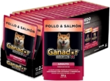 Alimento húmedo para mascotas Ganador Premium Pollo & Salmón con 22 sobres baja de precio