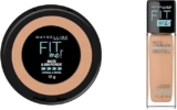 Combo Maybelline Fit Me! con base de maquillaje en polvo Mate & Sin poros + base de maquillaje líquida Matte & Poreless en su precio más económico