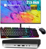 Computadora de escritorio HP ProDesk 600 G3 con Core i5, 16 GB de RAM, 256 GB de SSD, monitor, teclado y mouse reacondicionada baja a su menor precio