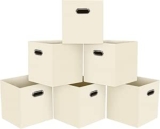 Juego de 6 cubos contenedores de tela con asa baja a su menor precio