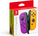 Controles Joy-Con Nintendo Switch morado-naranja bajan a un gran precio