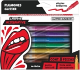 Plumones glitter acabado metálico Crayola Alternative con 8 colores bajan a su menor precio