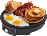 Plancha antiadherente y crepera MasterChef de 1000 W de potencia baja a su menor precio