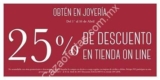 25% de descuento en Cristal Joyas tienda en línea