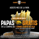Promo Mes de la Papa Cuarto de Kilo: papas a la francesa Gratis en la compra de un combo