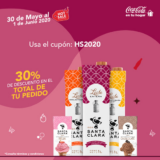 Código de cupón Coca-Cola Hot Sale 2020 de 30% de descuento en refrescos, leche, agua y más