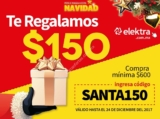 Cupón de Navidad Elektra online $150 de descuento en compras de $600