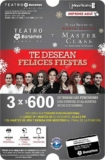 Cupones de 3 boletos por $600 pesos para las obras Master Class, Mentiras el Musical y Locos por el Té (cada boleto cuesta usualmente $400-$600)