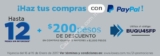 Cupón Paypal Lowes: $200 de descuento en compras a partir de $2,000 y 12 meses sin intereses