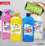 Cupón Soriticket 2x$109 en detergentes de 3.78 litros en Soriana