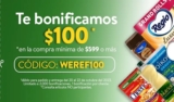 Cupón Walmart Express de $100 de descuento en compras de $599