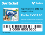Cupones Soriana Soriticket del 14 al 17 de agosto 2020