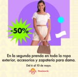 Promoción Del Sol y Woolworth Día de las Madres: 2do a mitad de precio en ropa, zapatos y accesorios