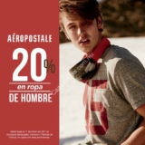 En Aeropostale 20% de descuento en ropa para hombre hasta el 17 de enero