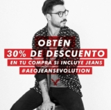 30% de descuento en American Eagle Perisur si tu compra incluye jeans (válido sólo hoy)