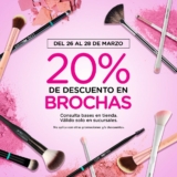 20% de descuento en brochas en Bellisima este fin de semana