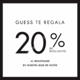 20% de descuento en Guess si te registras en su base de datos