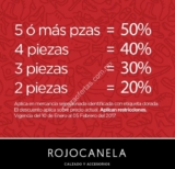Descuentos escalonados en Rojocanela: Hasta 50% de descuento dependiendo de las prendas que compres