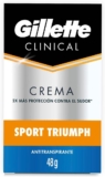 Desodorante crema antitranspirante Gillette Clinical Sport Triumph en su precio más económico