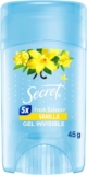 Desodorante gel invisible Secret Fresh Defense Vanilla baja de precio