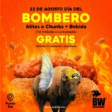 Alitas y bebida Gratis por el Día del Bombero en Buffalo Wild Wings