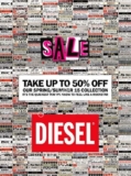 En Diesel hasta 50% de descuento en colección Primavera-Verano 2015