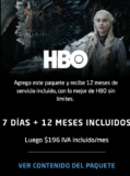 DirecTV GO con HBO Gratis por 12 meses