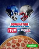 Promoción Dominos Pizza Super Bowl 2019: Dominator + papotas por $199