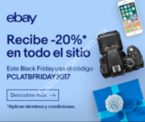 Código eBay Black Friday 2017: 20% de descuento adicional