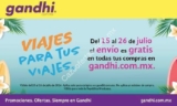 Envía gratis a toda la República en Gandhi.com.mx del 15 al 26 de julio sin compra mínima