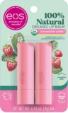 2 pack Bálsamo de labios orgánico eos Strawberry Sorbet baja a un super precio