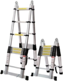 Escalera telescópica retráctil y plegable de aluminio 3.8 m a un magnífico precio + 6 meses sin intereses