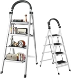 Escalera plegable de aluminio de 4 niveles baja a un excelente precio