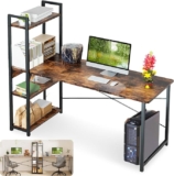 Escritorio minimalista con repisas de madera y metal baja a un excelente precio