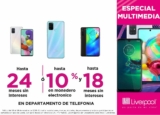 Venta Especial Liverpool en Celulares: 10% en bonificación + hasta 18 msi ó hasta 24 msi