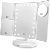 Espejo de maquillaje ajustable con luces LED baja de precio + 3 msi