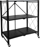 Anaquel rack de metal plegable con ruedas baja a su menor precio