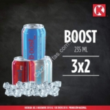 Promoción Extra y K: 3×2 en boost bebida energética