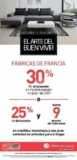 Fábricas de Francia El Arte del Buen Vivir con 25% de descuento y 9 MSI en hogar