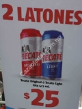 En Farmacias Guadalajara 2 Tecate 473 ml a $25