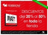 Promoción Ferrioni El Buen Fin 2018: del 20% al 50% de descuento en toda la tienda