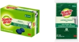 Combo Scotch-Brite con fibra metálica con 4 piezas + fibra verde tamaño grande a un buen prcio