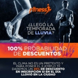 25% de descuento en Fitness Express si llovió en la ciudad